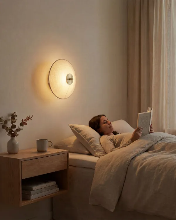 Tafta Vegglampe Ø40 cm Naturlig