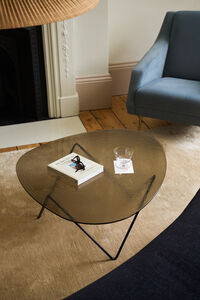 Pedrera Soffbord Texturerat Glas Brons / Svart