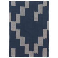Ikat Kjøkkenhåndkle 50x70 cm Ink Blue / Parchment