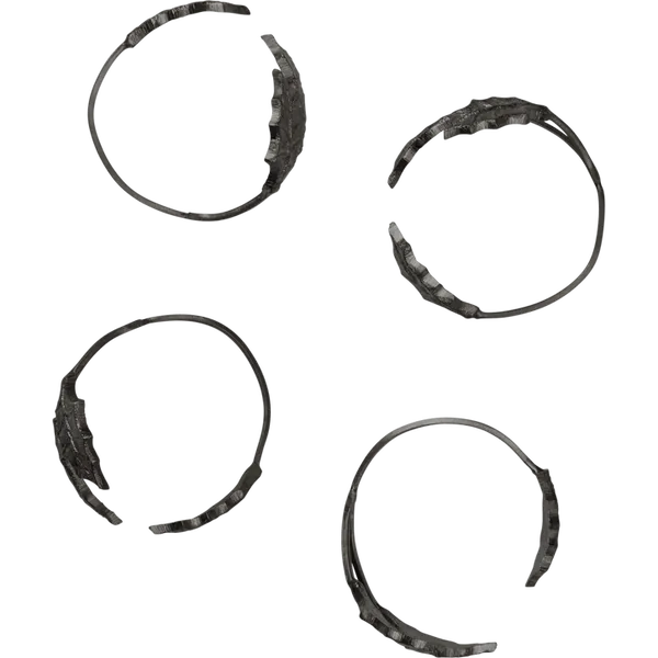 Holly Leaf Serviettring 4-pk Sort Messing