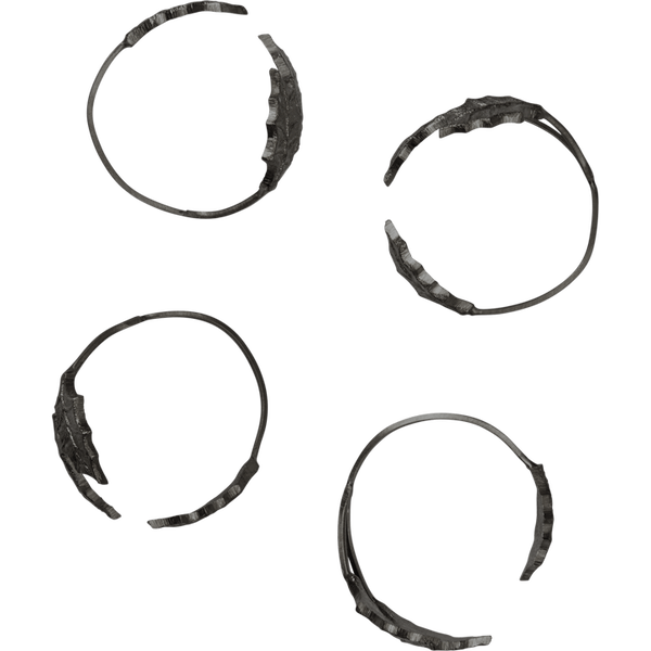 Holly Leaf Serviettring 4-pk Sort Messing