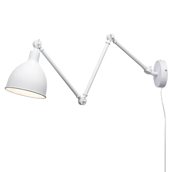 Bazar Væglampe Lang Arm Hvid