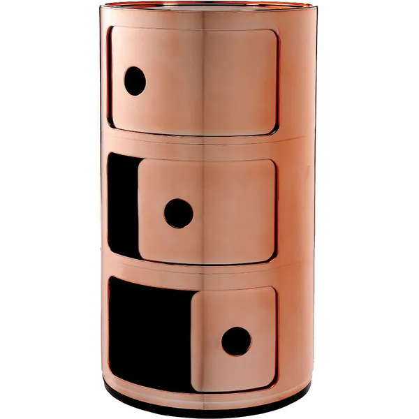 Componibili Metal Opbevaring med 3 Rum Kobber