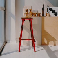 Taburete 8 Barstol 75 cm Signal Red