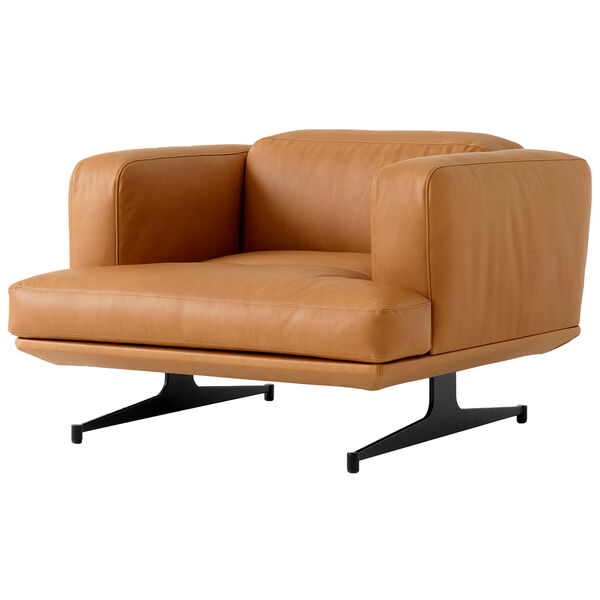 Inland AV21 Fåtölj Läder Noble Cognac / Warm Black