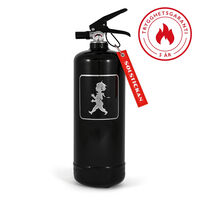 Solstickan Brandsläckare 2 kg Svart/Silver Emblem