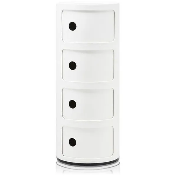 Componibili Classic Förvaring Blank finish Med 4 Fack Vit