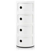 Componibili Classic Förvaring Blank finish Med 4 Fack Vit