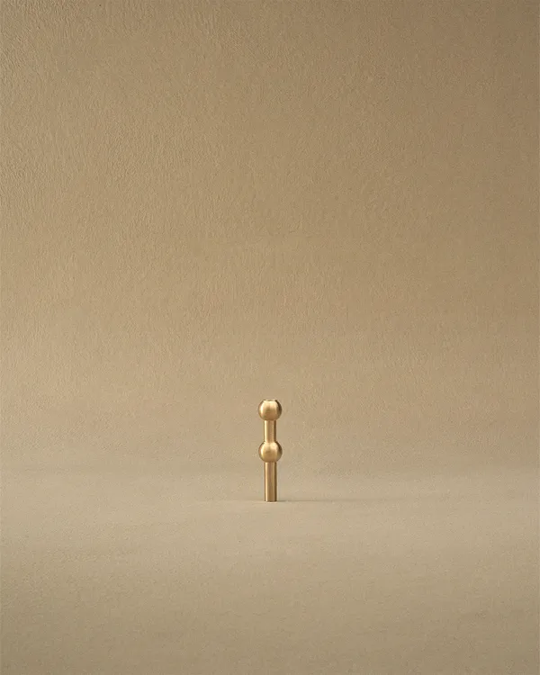 Nagel Vase Børstet Messing