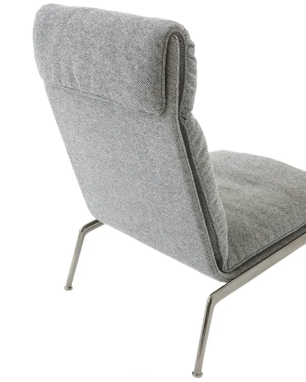 Muno LN16 Loungestol Høj Ryg Dark Chrome / Hallingdal 0126