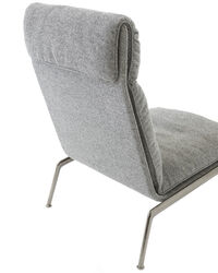 Muno LN16 Loungestol Høj Ryg Dark Chrome / Hallingdal 0126