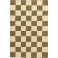 Square Wool Rug 200x300 cm Green
