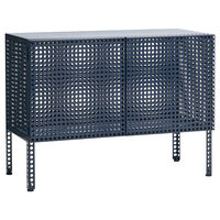 Perforated Skab Lille Steel Blue