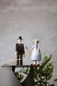 Chimney Sweeper Træfigur Sort