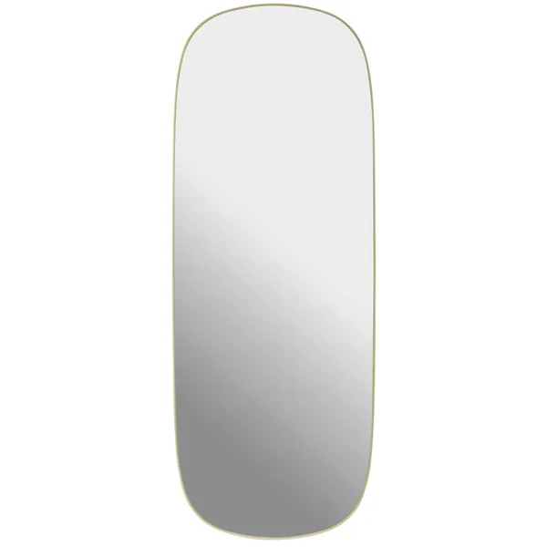 Framed Spegel 118 cm Ljusgul / Klar