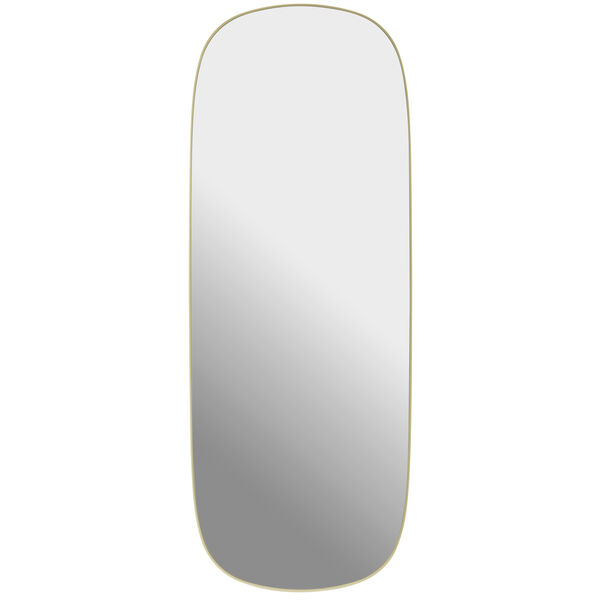 Framed Spegel 118 cm Ljusgul / Klar