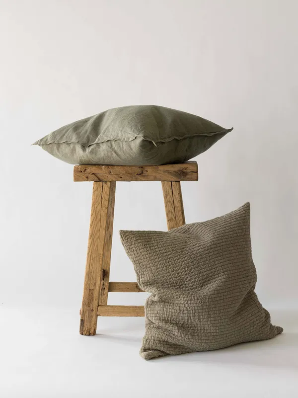 Brick Kuddfodral 50x50 cm Olive