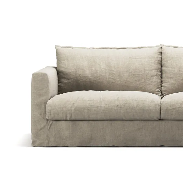 Betræk Til Le Grand Air Nou 3-personers Sofa Hør Natural Blonde