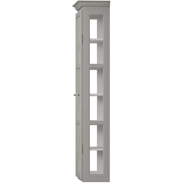 V4 Vitrineskap Grå