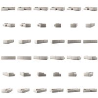 Grand 3-Personers Sofa chaiselong Venstre Moon White