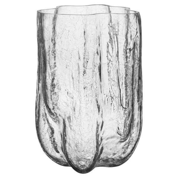 Crackle Vas 37 cm Klar