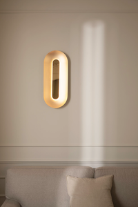 Sasi Vegglampe 65 cm Messing