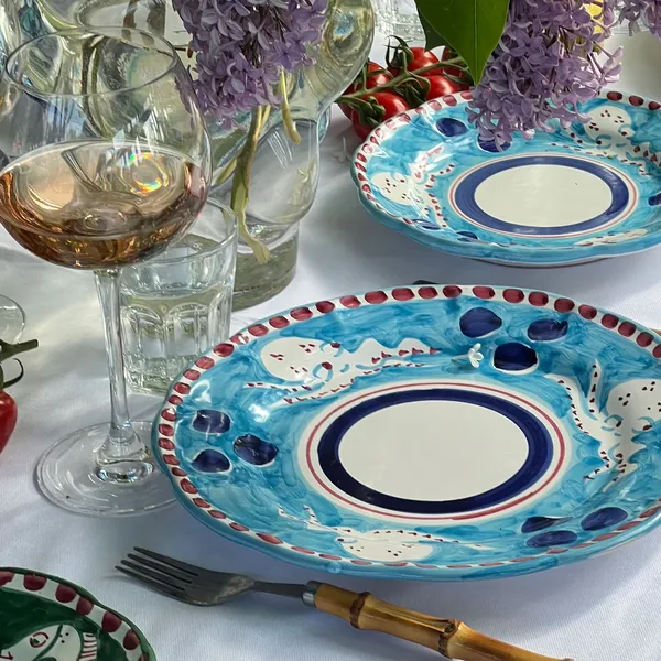 Amalfi Salladstallrik 20 cm Turkos