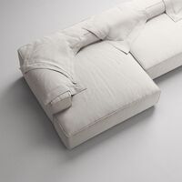 Grand 5-Personers Sofa åben ende Højre Moon White
