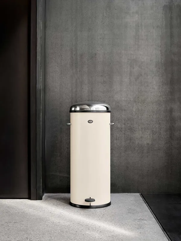 17 Pedalbøtte Beige 30 L