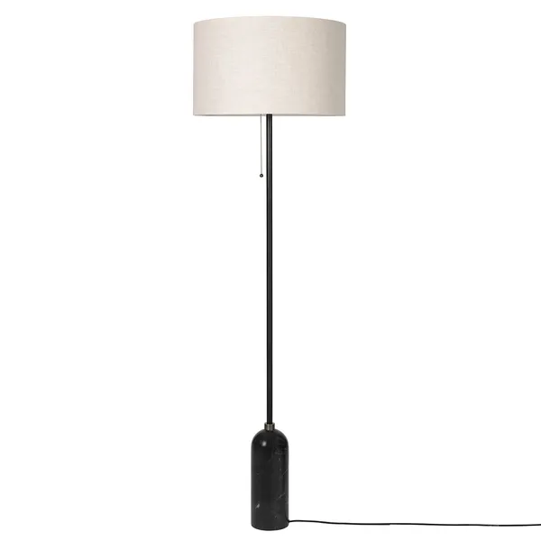 Gravity Gulvlampe Sort Marmor / Canvas