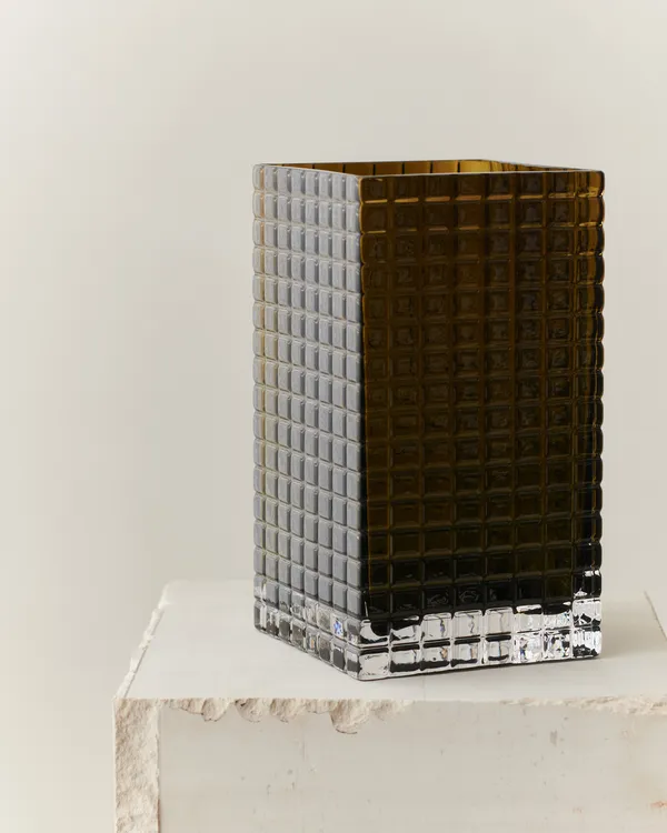 City Hurricane Vase Olive