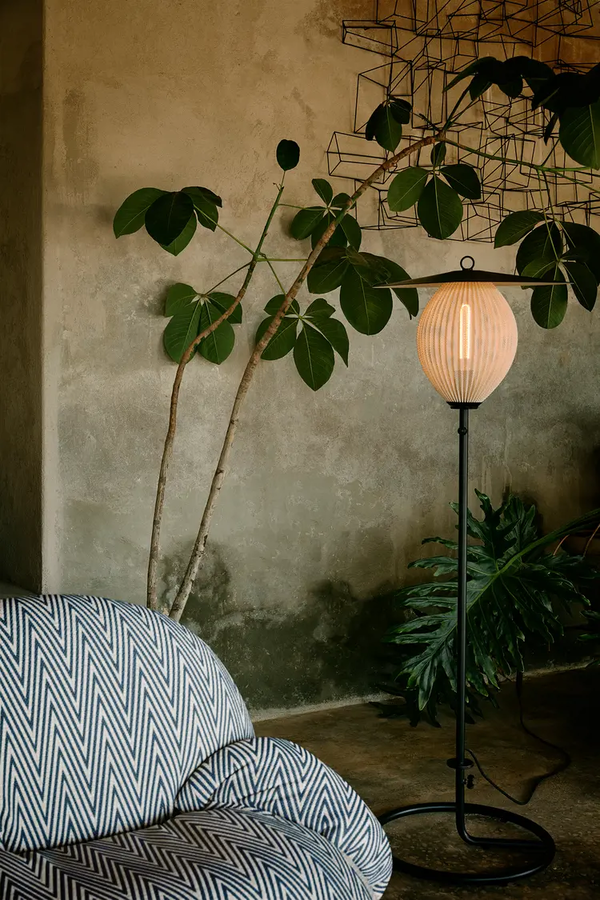 Satellite Gulvlampe Utendørs Cream White Semi Matt