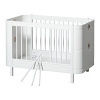 Wood Mini+ Cot Säng Inkl. Junior Kit Vit
