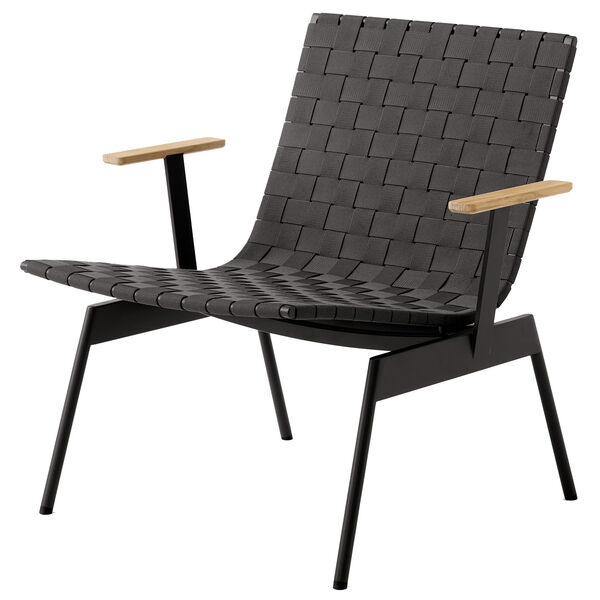 Ville AV45 Loungestol Med Armlæn Warm Black