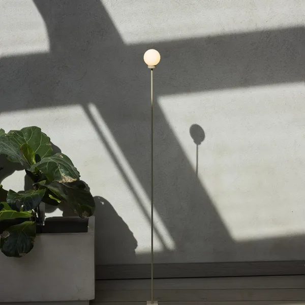Snowball Portabel Golvlampa Grey Beige