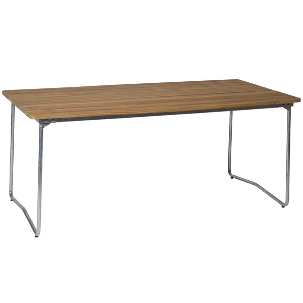 B31 Bord 92x170 cm Obehandlad Teak / Varmförzinkat Stål