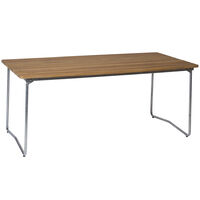 B31 Bord 92x170 cm Obehandlad Teak / Varmförzinkat Stål