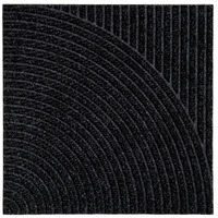 Zen Ovimatto 45x45 cm Vertical & Circular Black