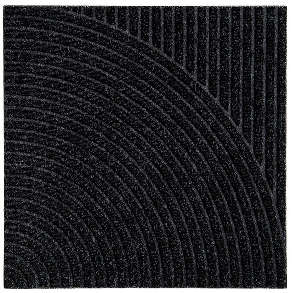 Zen Dørmåtte 45x45 cm Vertical & Circular Black