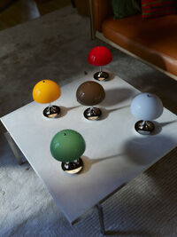 Panthella 160 Bordslampa Portabel V3 Original Opal Orange