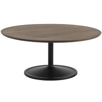 Soft Sohvapöytä Ø95 cm Tummaöljytty Tammi / Musta