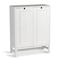 Falsterbo Cabinet Covered Doors 90 cm White Lacquer