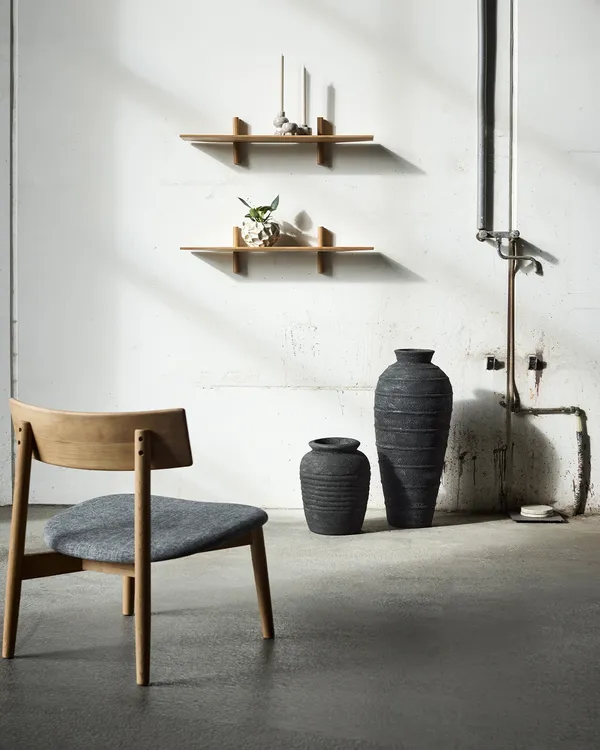Noir Hylly Yksittäinen 90 cm Luonnollinen