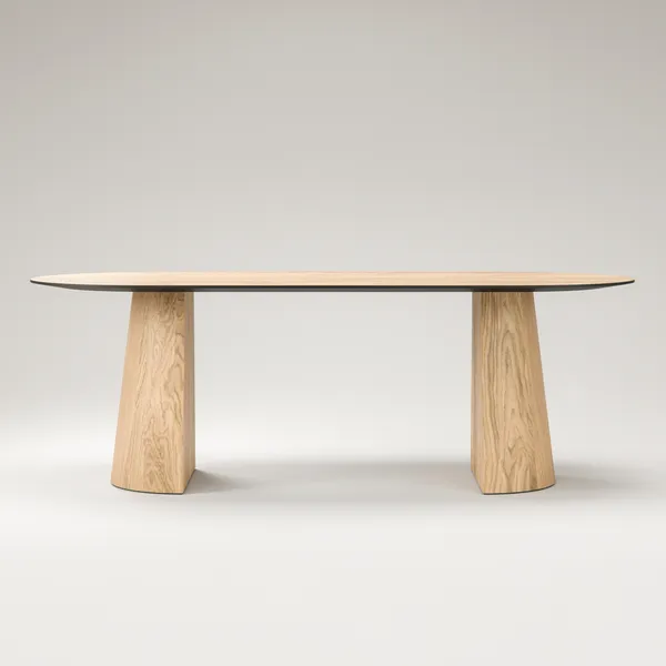 Social Spisebord Naturligt Egetræ 220 cm