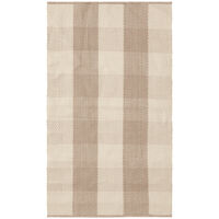 Checked Jute Matta 70x130 cm Beige/Natural