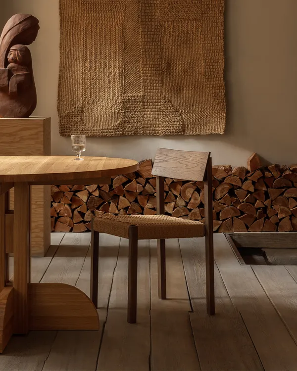 Mauro Tuoli Dark Stained Oak / Paper Cord
