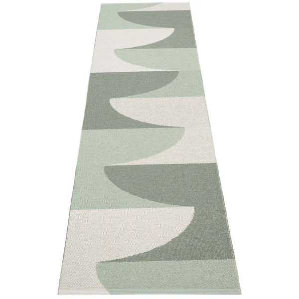 Hill Matta 70x270 cm Army / Misty Mint / Fossil Grey