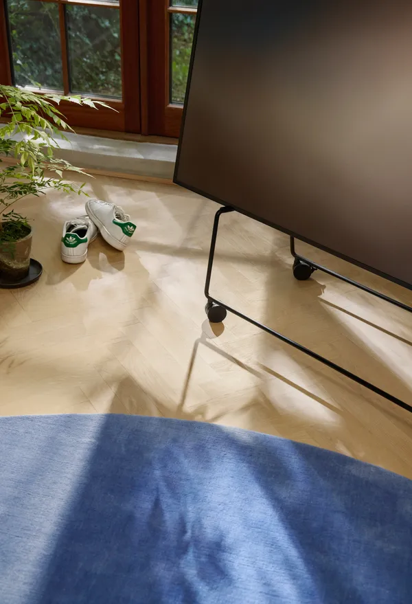 Carry Tv-Stativ Med Hjul Sort