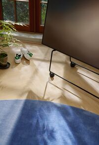 Carry Tv-Stativ Med Hjul Sort