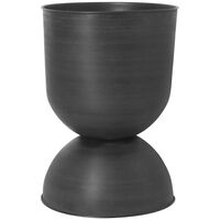 Hourglass Pot Large Black/Dark Grey